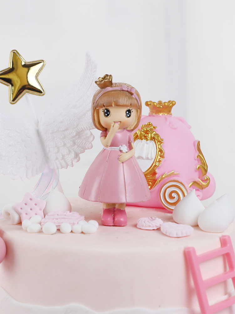 핑크 캐슬 걸 리본 작은 공주 호박 자동차 소녀 생일  - Resin Art Alphabet 리뷰 및 가격
